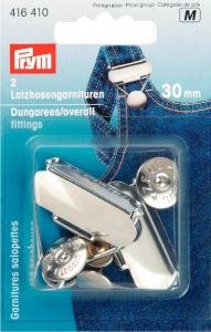 Zimmermannshosen-/Overallschnalle Stahl silberfarben 30 mm 2 Stk Zimmermannshosen-/Overallschnalle Stahl silberfarben 30 mm 2 Stk