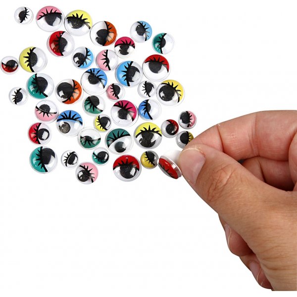 Rollaugen - Sortiment - selbstklebend - 30 Stk