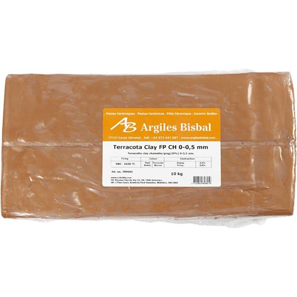 Roter Ton mit Schamotte - 10 kg