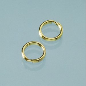Ringschlaufe ø 9 mm - vergoldet 10 Stück Ringschlaufe ø 9 mm - vergoldet 10 Stück