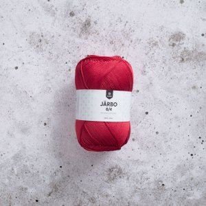 Järbo 8/4 Garn 200g - Weihnachtsrot Järbo 8/4 Garn 200g - Weihnachtsrot