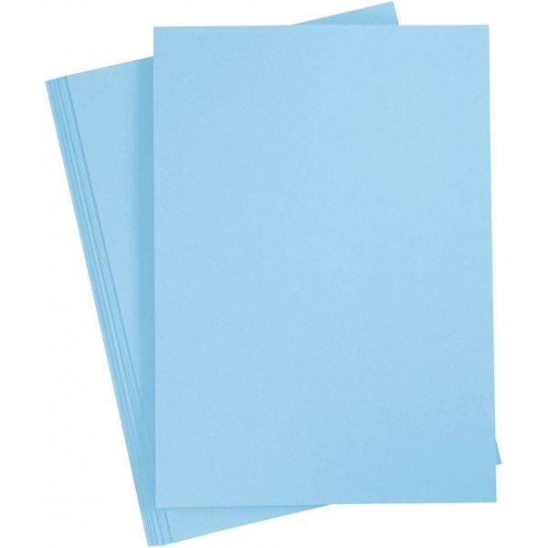 Farbiger Karton - Hellblau - A4 - 180 g - 20 Blatt