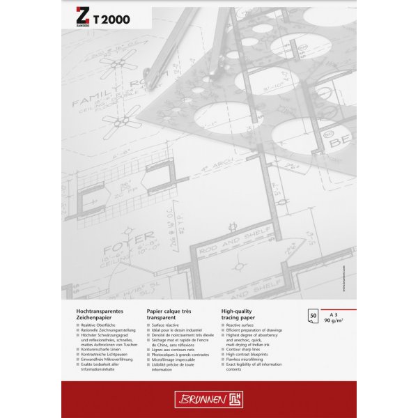 Skizzenblock - A3 90g T2000 (50 Seiten)