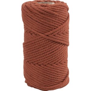 Makramee-Garn - gebranntes Orange - Ø4 mm - 55 m Makramee-Garn - gebranntes Orange - Ø4 mm - 55 m