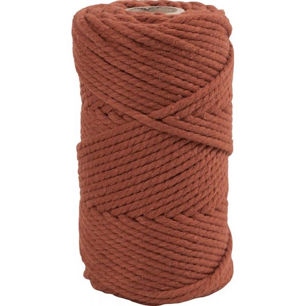 Makramee-Garn - gebranntes Orange - 4 mm - 55 m