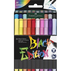 Buntstiftset - Faber-Castell - Redline Filzstifte - Black Edition-Set Buntstiftset - Faber-Castell - Redline Filzstifte - Black Edition-Set