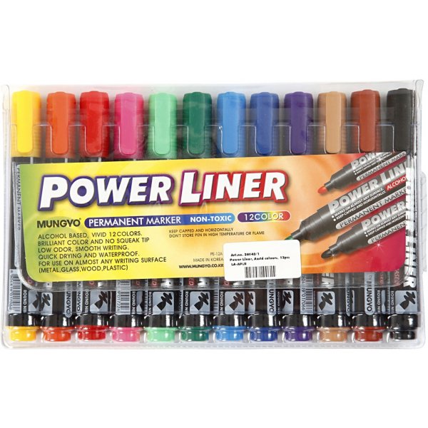 Power Liner - gemischte Farben - 12 Stk