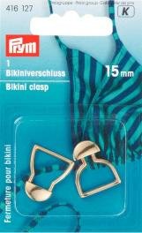 Bikini-Schnalle aus Metall, 15 mm, goldfarben, 1 Stk Bikini-Schnalle aus Metall, 15 mm, goldfarben, 1 Stk