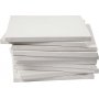 Leinwand - wei - 30 x 30 cm - 40 Stk