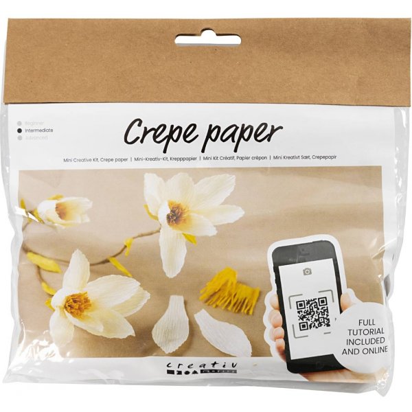 Mini-DIY-Kit Krepppapier - Magnolienzweig