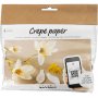 Mini-DIY-Kit Krepppapier - Magnolienzweig