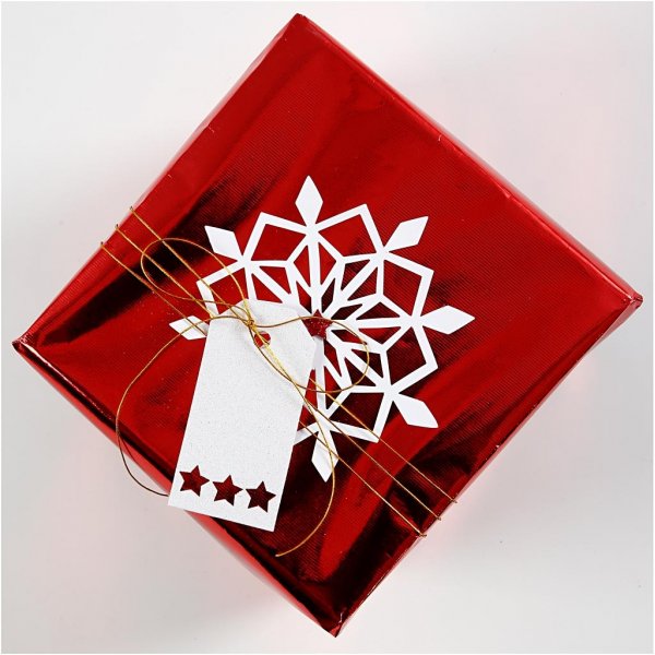 Geschenkpapier - Metallic-Rot - 100 m