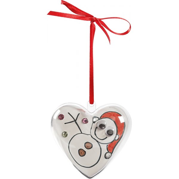 Dekoherzen - transparent - 10 Stk