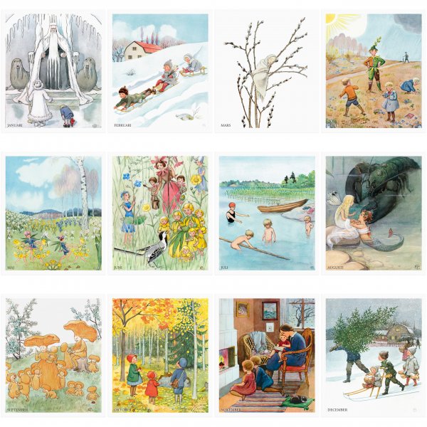 Monatstafel - Elsa Beskow