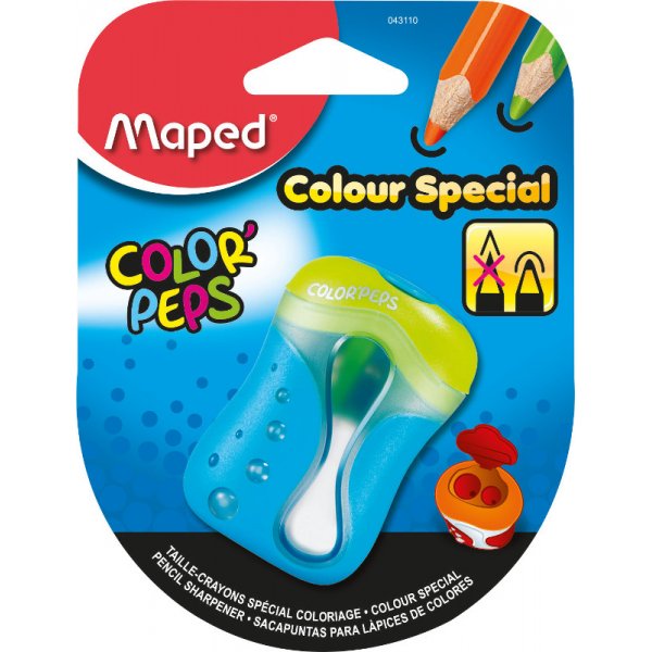 Bleistiftspitzer - Maped - Color'Pep's spezielle Farbspitze mit zwei Lchern