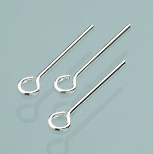 Hutnadeln/Ösennadeln 12 mm - 925er Silber 10er-Pack Hutnadeln/Ösennadeln 12 mm - 925er Silber 10er-Pack