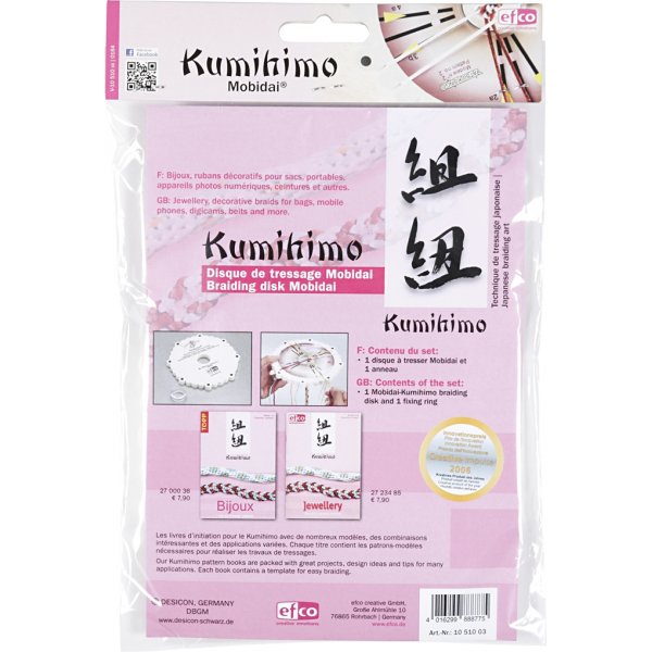 Kumihimo-Platte zum Flechten - 16 cm