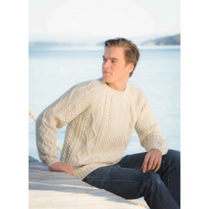 Strickanleitung - Aran-Pullover für Herren Strickanleitung - Aran-Pullover für Herren