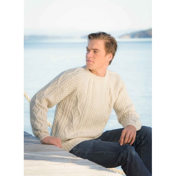 Strickanleitung - Aran-Pullover fr Herren