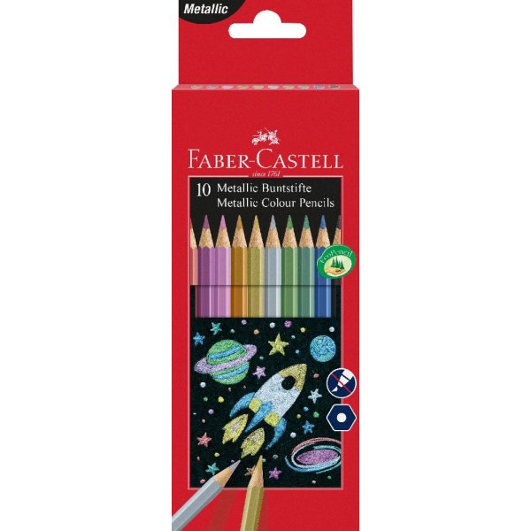 Buntstifte Metallic - 10 Farben