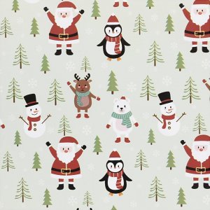 Geschenkpapier - Eisblau - Weihnachtsmotiv - 5 m Geschenkpapier - Eisblau - Weihnachtsmotiv - 5 m