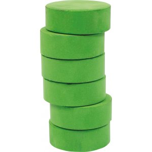 Farbpucks 44 mm - grün - 6 Stk Farbpucks 44 mm - grün - 6 Stk