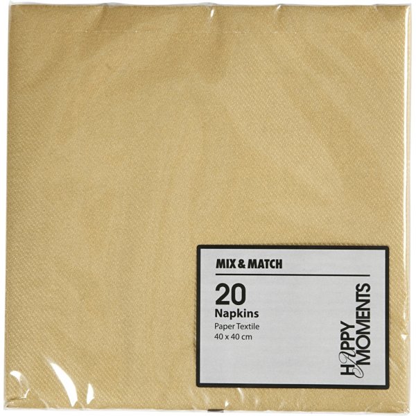 Servietten - Gold - 20 Stk
