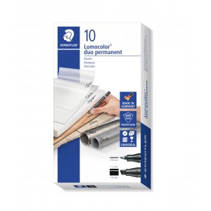 Permanentmarker Lumocolor Duo FM - Schwarz Permanentmarker Lumocolor Duo FM - Schwarz