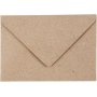 Recycelter Umschlag - Natur - 7,8 x 11,5 cm - 50 Stk