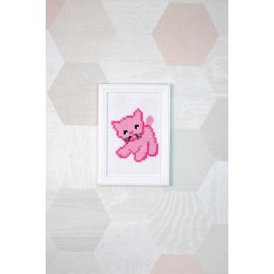 Stickset Kinderstickerei - Katze Stickset Kinderstickerei - Katze