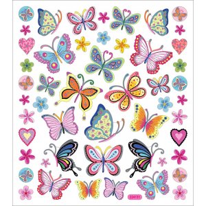 Aufkleber - bunte Schmetterlinge Aufkleber - bunte Schmetterlinge