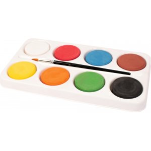 Farbpucks in Palette - Ø55-57 mm - 8 Farben Farbpucks in Palette - Ø55-57 mm - 8 Farben
