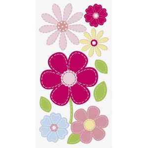 Aufklebermix - Blumen - rot/rosa Aufklebermix - Blumen - rot/rosa
