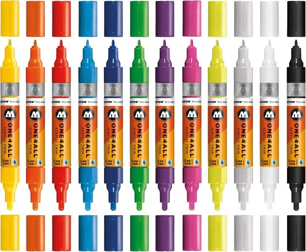 Acrylmarker One4All Twin 1,5 + 4 mm Acrylmarker One4All Twin 1,5 + 4 mm