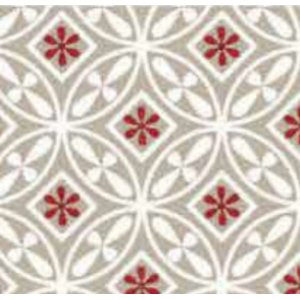 Wachstuch Eleganz Marokkanische Fliese grau/rot Wachstuch Eleganz Marokkanische Fliese grau/rot