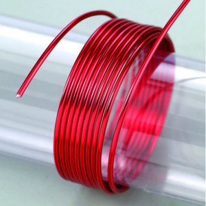 Aluminiumdraht ø 2 mm - rot 5 m / ~ 42 g Aluminiumdraht ø 2 mm - rot 5 m / ~ 42 g