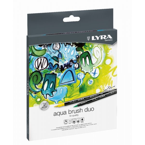 Aquarellstifte Aqua Brush Duo - 12er-Pack