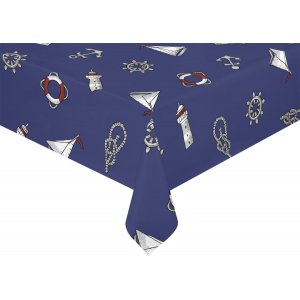 Wachstuch PVC Maritim - Blau Wachstuch PVC Maritim - Blau