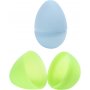 Plastikei - 2-teilig - Pastellfarben - H6 cm - 12 Stk
