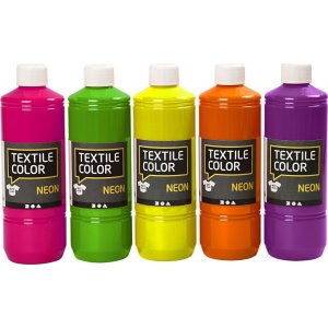 Textile Color Textilfarbe - Mischfarben - 5 x 500 ml Textile Color Textilfarbe - Mischfarben - 5 x 500 ml