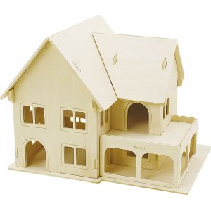 3D-Konstruktionsfigur - Haus mit Veranda 3D-Konstruktionsfigur - Haus mit Veranda