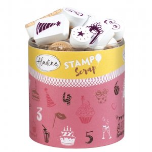 Briefmarken Stampo 34+1 Teile - Geburtstag Briefmarken Stampo 34+1 Teile - Geburtstag