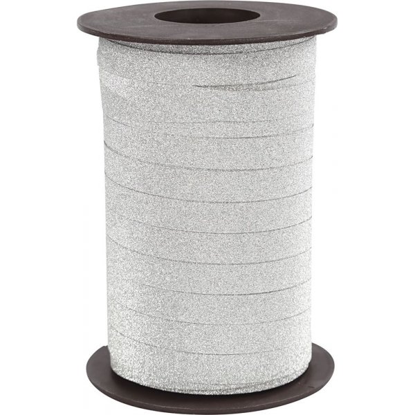Geschenkkordel - Silber - Glitzer - 100 m
