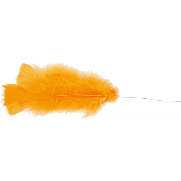 Daunen auf Stahldraht - gemischte Farben - 18 x 3 Stk