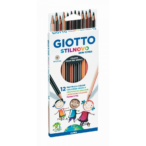 Buntstifte Hautfarben Stilnovo - 12er-Pack