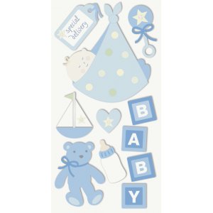 Aufklebermix - Baby 2 - blau Aufklebermix - Baby 2 - blau