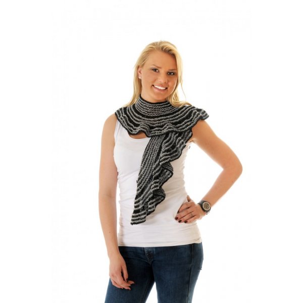 Strickmuster - Wellenschal