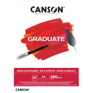 Graduate Acryl- und Ölblock, 290 g, 20 Blatt Graduate Acryl- und Ölblock, 290 g, 20 Blatt