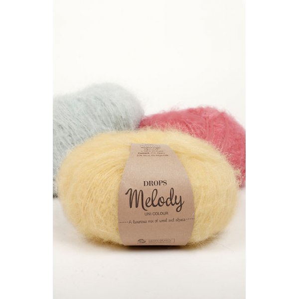 Drops Melody Garn - 50 g (Mohair-Effekt) Drops Melody Garn - 50 g (Mohair-Effekt)