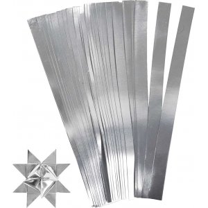 Sternstreifen - Silber - Ø4,5 cm - 100 Streifen Sternstreifen - Silber - Ø4,5 cm - 100 Streifen